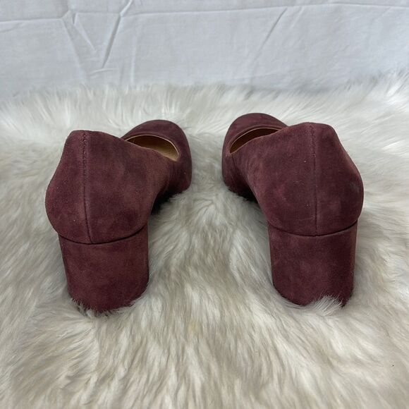 Naturalizer Whitney Wine Suede Heels Sz 10 - Picture 3 of 7